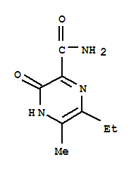 (9CI)-6-乙基-3,4-二氫-5-甲基-3-氧代-吡嗪羧酰胺結(jié)構(gòu)式_440124-22-1結(jié)構(gòu)式