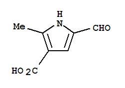 (9ci)-5-甲酰基-2-甲基-1H-吡咯-3-羧酸結構式_442563-59-9結構式