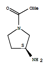 (3s)-(9ci)-3-氨基-1-吡咯烷羧酸甲酯結(jié)構(gòu)式_442873-98-5結(jié)構(gòu)式