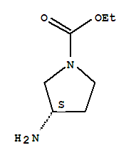 (3s)-(9ci)-3-氨基1-吡咯烷羧酸乙酯結構式_442873-99-6結構式