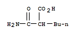 Hexanoic acid, 2-(aminocarbonyl)-Structure,4431-51-0Structure Hexanoic acid, 2-(aminocarbonyl)- Structure,4431-51-0Structure