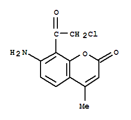 (9ci)-7-氨基-8-(氯乙?；?-4-甲基-2H-1-苯并吡喃-2-酮結(jié)構(gòu)式_445477-12-3結(jié)構(gòu)式