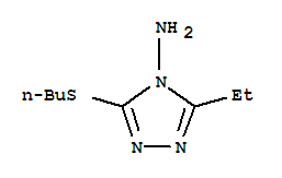 (9ci)-3-(丁基硫代)-5-乙基-4H-1,2,4-噻唑-4-胺結(jié)構(gòu)式_449745-92-0結(jié)構(gòu)式