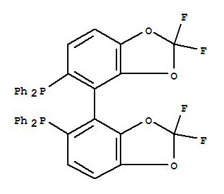 S-(+)-5,5-雙(二苯基磷)-2,2,2,2-四氟-4,4-二-1,3-苯并二氧二氯甲烷絡(luò)合物結(jié)構(gòu)式_503538-70-3結(jié)構(gòu)式