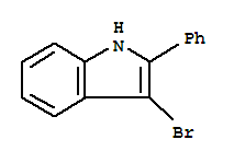 1H-indole, 3-bromo-2-phenyl-Structure,54006-72-3Structure 1H-indole, 3-bromo-2-phenyl- Structure,54006-72-3Structure