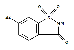 6-Bromo-1,2-benzisothiazol-3(2h)-one 1,1-dioxideStructure,62473-92-1Structure 6-Bromo-1,2-benzisothiazol-3(2h)-one 1,1-dioxide Structure,62473-92-1Structure