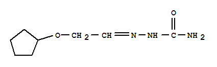 (9ci)-2-[2-(環(huán)戊基氧基)亞乙基]-肼羧酰胺結構式_64598-09-0結構式