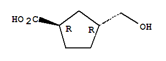 (1r-反式)-(9ci)-3-(羥基甲基)-環(huán)戊烷羧酸結(jié)構(gòu)式_64658-14-6結(jié)構(gòu)式