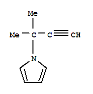 1H-pyrrole,1-(1,1-dimethyl-2-propynyl)-(9ci)Structure,646989-37-9Structure 1H-pyrrole,1-(1,1-dimethyl-2-propynyl)-(9ci) Structure,646989-37-9Structure