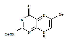 (9ci)-6-甲基-2-(甲基氨基)-4(1H)-蝶啶酮結(jié)構(gòu)式_64882-33-3結(jié)構(gòu)式