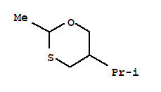 1,3-Oxathiane,2-methyl-5-(1-methylethyl)-(9ci)Structure,64931-59-5Structure 1,3-Oxathiane,2-methyl-5-(1-methylethyl)-(9ci) Structure,64931-59-5Structure