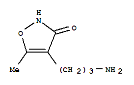 (9ci)-4-(3-氨基丙基)-5-甲基-3(2H)-異噁唑酮結(jié)構(gòu)式_65202-88-2結(jié)構(gòu)式