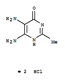 (9ci)-5,6-二氨基-2-甲基-,雙鹽酸鹽4(1H)-嘧啶酮結(jié)構(gòu)式_701232-44-2結(jié)構(gòu)式