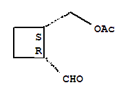 (1r,2s)-(9ci)-2-[(乙?；趸?甲基]-環(huán)丁烷羧醛結(jié)構(gòu)式_701292-25-3結(jié)構(gòu)式