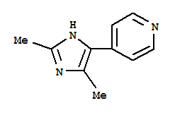 (9CI)-4-(2,5-二甲基-1H-咪唑-4-基)-吡啶結(jié)構(gòu)式_701298-24-0結(jié)構(gòu)式