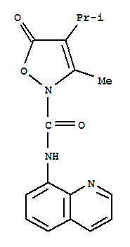  3-甲基-4-(1-甲基乙基)-5-氧代-n-8-喹啉-2(5H)-異噁唑羧酰胺結構式_706803-58-9結構式