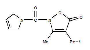 2-[(2,5-二氫-1H-吡咯-1-基)羰基]-3-甲基-4-(1-甲基乙基)-5(2H)-異噁唑酮結(jié)構(gòu)式_706804-05-9結(jié)構(gòu)式