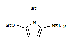 1H-pyrrol-2-amine,n,n,1-triethyl-5-(ethylthio)-(9ci)Structure,709644-47-3Structure 1H-pyrrol-2-amine,n,n,1-triethyl-5-(ethylthio)-(9ci) Structure,709644-47-3Structure