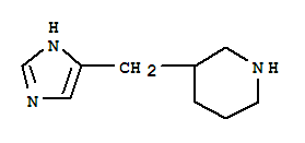 Piperidine, 3-(1h-imidazol-4-ylmethyl)-(9ci)Structure,710278-27-6Structure Piperidine, 3-(1h-imidazol-4-ylmethyl)-(9ci) Structure,710278-27-6Structure