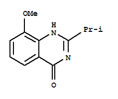 (9ci)-8-甲氧基-2-(1-甲基乙基)-4(1H)-喹唑啉酮結(jié)構(gòu)式_71182-27-9結(jié)構(gòu)式