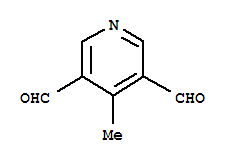 (9ci)-4-甲基-3,5-吡啶二羧醛結(jié)構(gòu)式_71189-73-6結(jié)構(gòu)式