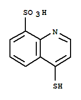 8-Quinolinesulfonic acid, 4-mercapto-Structure,71330-94-4Structure 8-Quinolinesulfonic acid, 4-mercapto- Structure,71330-94-4Structure