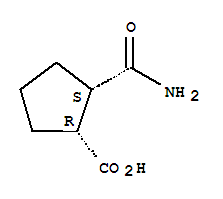 (1r,2s)-rel-(-)-(9ci)-2-(氨基羰基)-環(huán)戊烷羧酸結(jié)構(gòu)式_714192-66-2結(jié)構(gòu)式