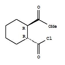 反式-(9ci)-2-(氯羰基)-環(huán)己烷羧酸甲酯結(jié)構(gòu)式_71606-03-6結(jié)構(gòu)式