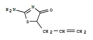 (9ci)-2-氨基-5-(2-丙烯基)-4(5H)-噻唑酮結(jié)構(gòu)式_716316-09-5結(jié)構(gòu)式