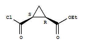 順式-(9ci)-2-(氯羰基)-環(huán)丙烷羧酸乙酯結構式_71666-00-7結構式