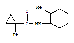 (9ci)-n-(2-甲基環(huán)己基)-1-苯基-環(huán)丙烷羧酰胺結(jié)構式_717889-94-6結(jié)構式