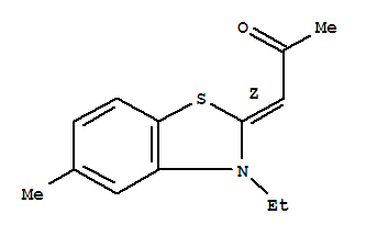 (1z)-(9ci)-1-(3-乙基-5-甲基-2(3h)-苯并噻唑)-2-丙酮結(jié)構(gòu)式_719277-25-5結(jié)構(gòu)式