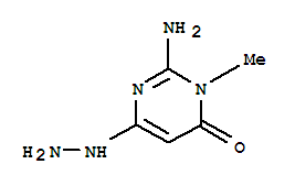 (9ci)-2-氨基-6-肼基-3-甲基-4(3H)-嘧啶酮結(jié)構(gòu)式_719298-79-0結(jié)構(gòu)式