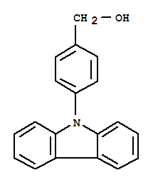 4-(9H-咔唑-9-基)苯甲醇結(jié)構(gòu)式_71935-22-3結(jié)構(gòu)式