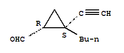 順式-(9ci)-2-丁基-2-乙炔-環(huán)丙烷羧醛結(jié)構(gòu)式_72206-28-1結(jié)構(gòu)式