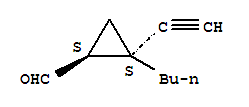 反式-(9ci)-2-丁基-2-乙炔-環(huán)丙烷羧醛結(jié)構(gòu)式_72206-29-2結(jié)構(gòu)式