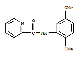 (9ci)-n-(2,5-二甲氧基苯基)-2-吡啶羧酰胺結(jié)構(gòu)式_723257-62-3結(jié)構(gòu)式