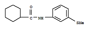 (9ci)-n-[3-(甲基硫代)苯基]-環(huán)己烷羧酰胺結(jié)構(gòu)式_723263-71-6結(jié)構(gòu)式