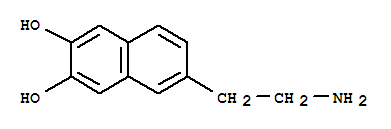 (9ci)-6-(2-氨基乙基)-2,3-萘二醇結(jié)構(gòu)式_72328-92-8結(jié)構(gòu)式