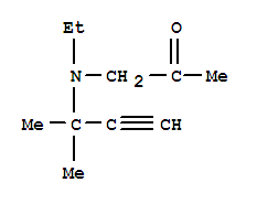 (9ci)-1-[(1,1-二甲基-2-丙炔)乙基氨基]-2-丙酮結(jié)構(gòu)式_725679-02-7結(jié)構(gòu)式