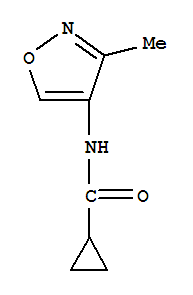 (9ci)-n-(3-甲基-4-異噁唑基)-環(huán)丙烷羧酰胺結構式_72592-16-6結構式