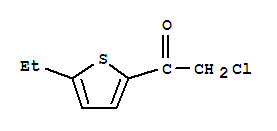 2-氯-1-(5-乙基-2-噻吩)乙酮結(jié)構(gòu)式_72612-03-4結(jié)構(gòu)式