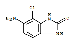 (9ci)-5-氨基-4-氯-1,3-二氫-2H-苯并咪唑-2-酮結構式_72735-26-3結構式