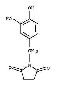 (9ci)-1-[(3,4-二羥基苯基)甲基]-2,5-吡咯烷二酮結(jié)構(gòu)式_727657-08-1結(jié)構(gòu)式