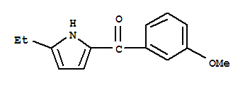 Methanone, (5-ethyl-1h-pyrrol-2-yl)(3-methoxyphenyl)-(9ci)Structure,728010-85-3Structure Methanone, (5-ethyl-1h-pyrrol-2-yl)(3-methoxyphenyl)-(9ci) Structure,728010-85-3Structure