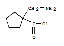 (9ci)-1-(氨基甲基)-環(huán)戊烷羰酰氯結構式_730233-99-5結構式