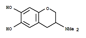 (9ci)-3-(二甲基氨基)-3,4-二氫-2H-1-苯并吡喃-6,7-二醇結(jié)構(gòu)式_730922-98-2結(jié)構(gòu)式