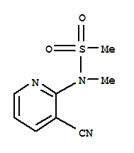 N-(3-cyanopyridin-2-yl)-n-methylmethanesulfonamideStructure,73161-37-2Structure N-(3-cyanopyridin-2-yl)-n-methylmethanesulfonamide Structure,73161-37-2Structure