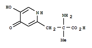 (9ci)-alpha-氨基-1,4-二氫-5-羥基-alpha-甲基-4-氧代-2-吡啶丙酸結構式_731750-09-7結構式