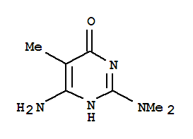 (9ci)-6-氨基-2-(二甲基氨基)-5-甲基-4(1H)-嘧啶酮結(jié)構(gòu)式_732939-97-8結(jié)構(gòu)式